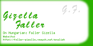 gizella faller business card